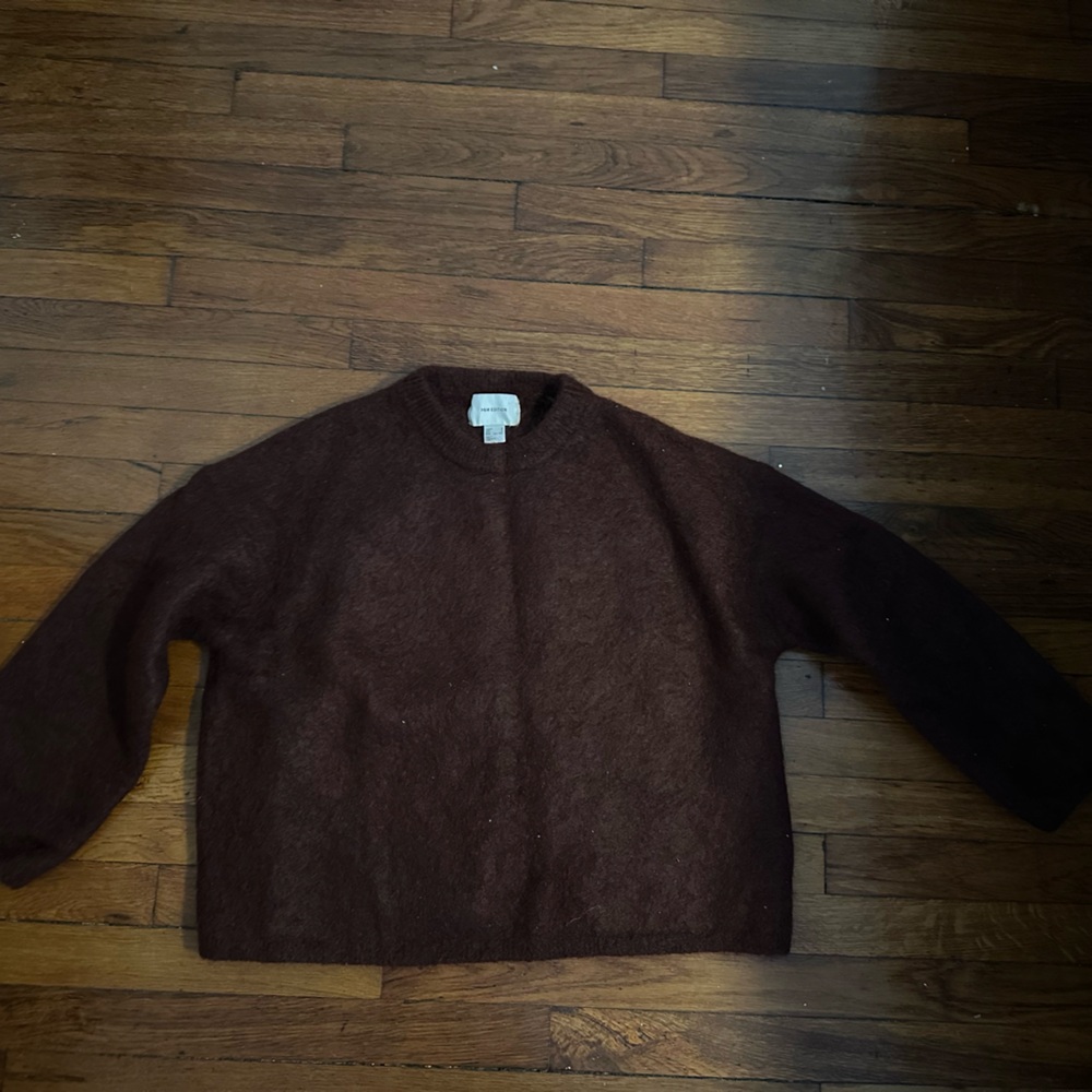 H&M Women's Dark Brown Crewneck Sweater